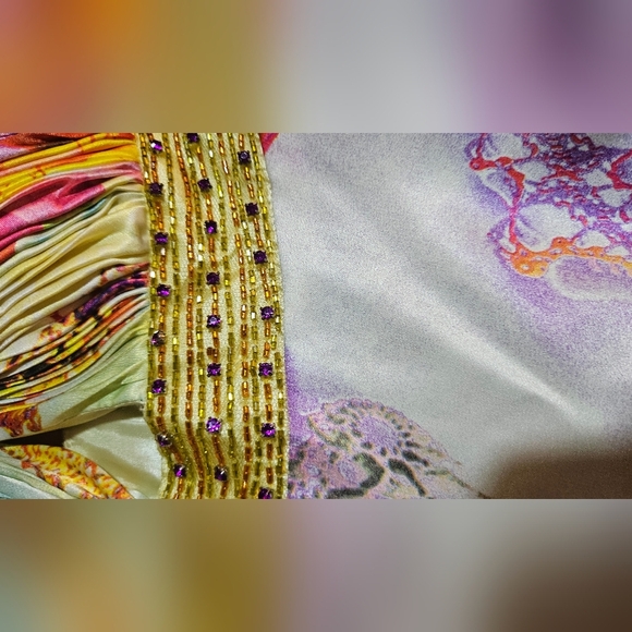 Source Unknown Colorful Floral Halter Maxi Dress - Picture 5 of 13